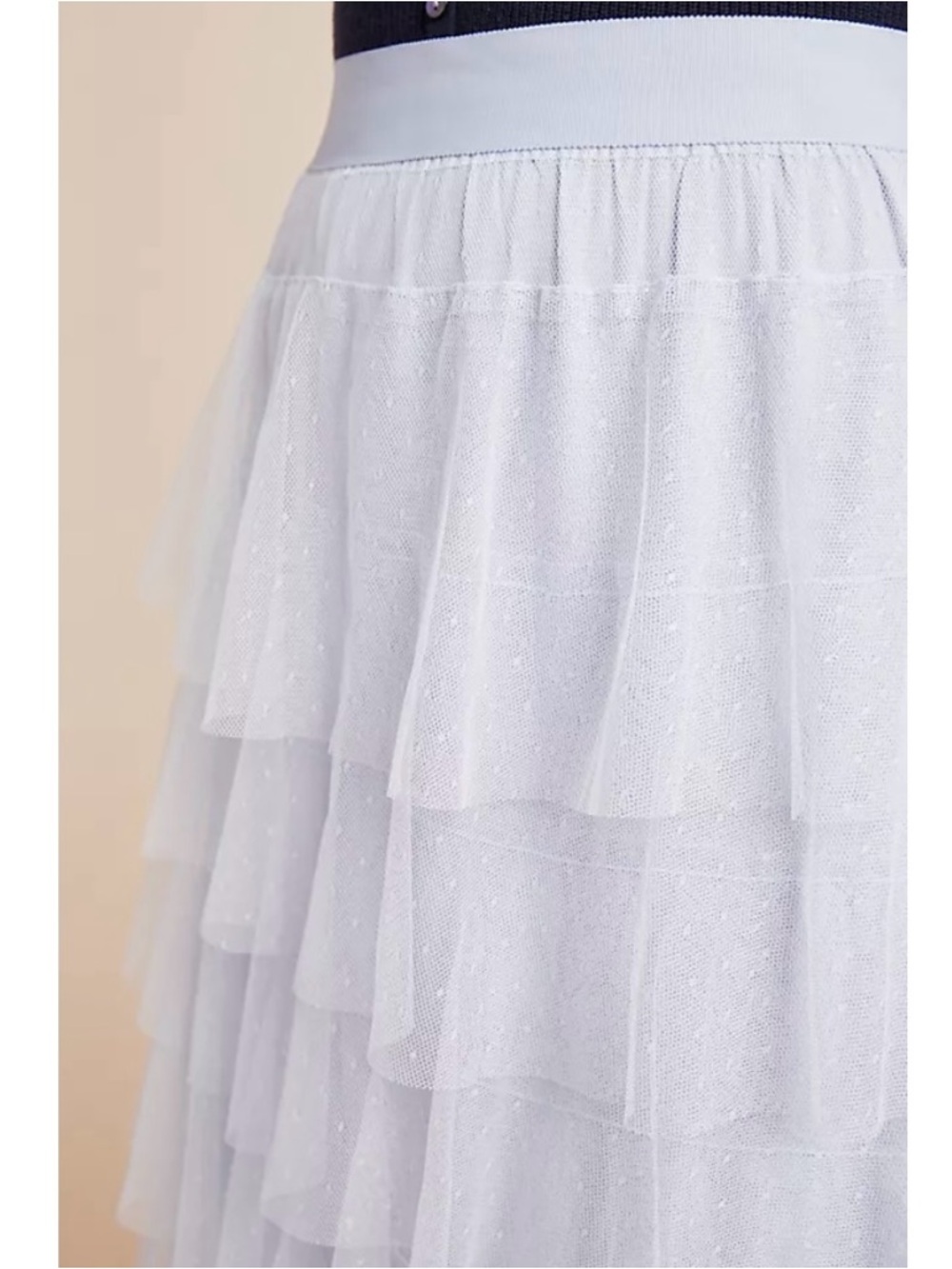 Anthropologie Ashley Tulle Midi Skirt Medium - Picture 2 of 16